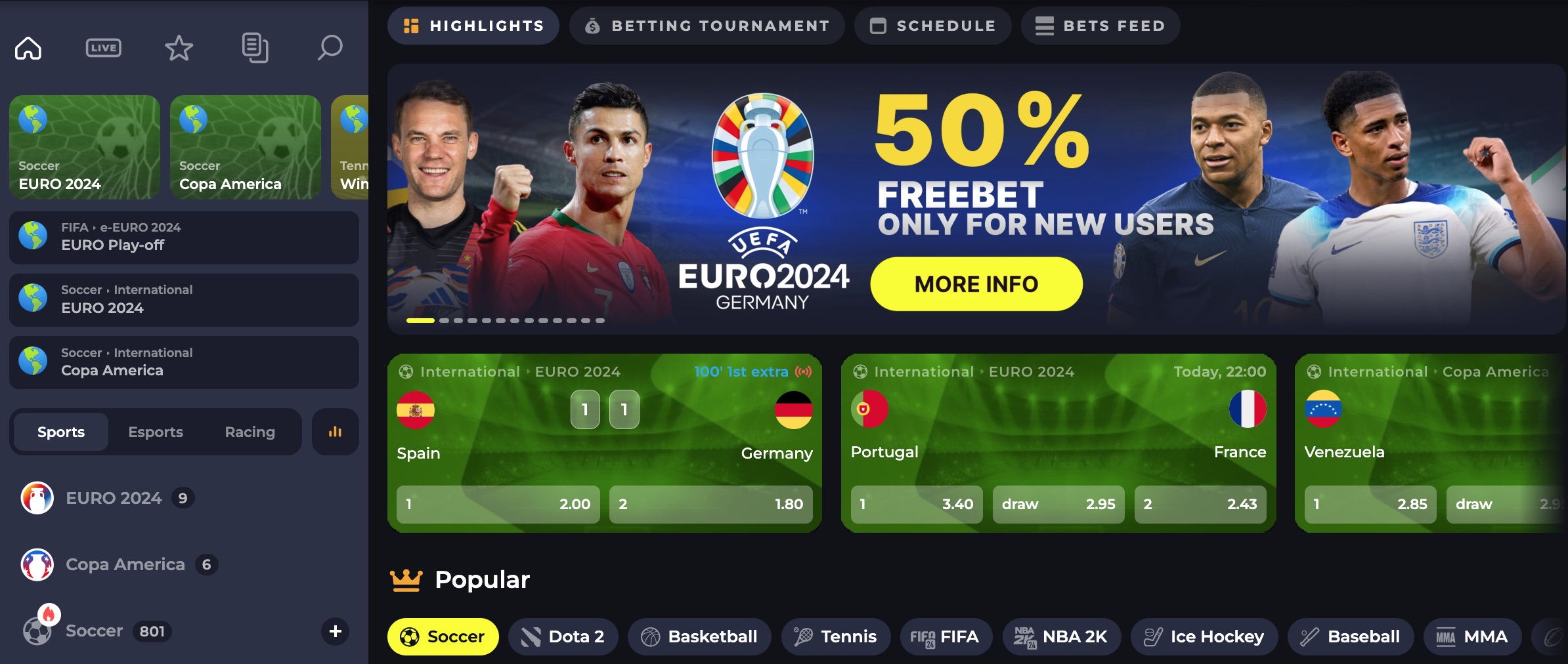 Sportwetten bei BDMBet